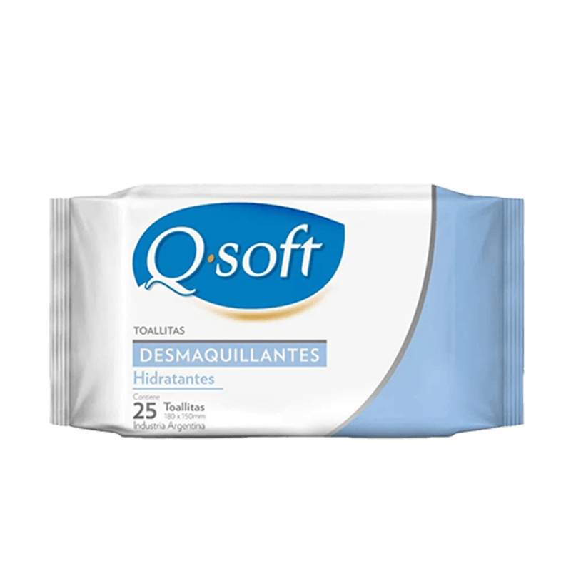 Toallas Humedas Q SOFT Desmaquillantes Hidratante 25u