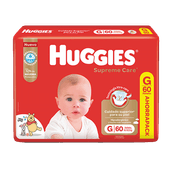 Pañales HUGGIES Supreme Care G 60u