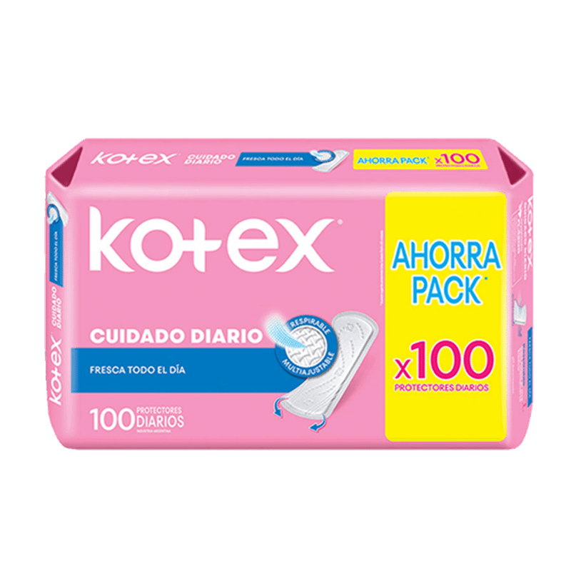 Protector Diarios KOTEX Cuidad Diario Sin Perfume 100u