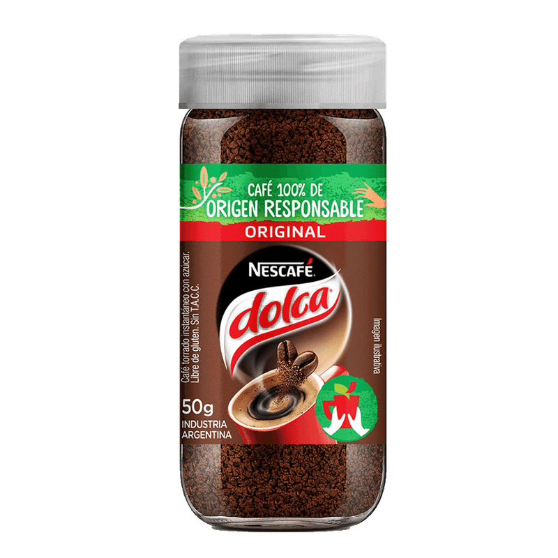 Cafe Instantaneo NESCAFE DOLCA Original Frasco 50g