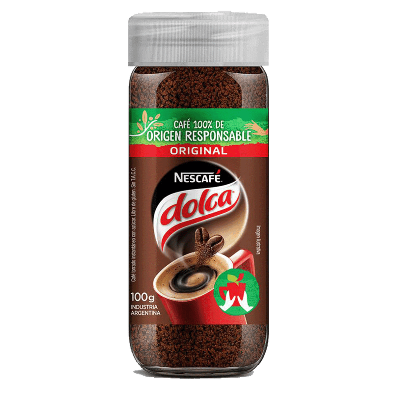 Cafe Instantaneo NESCAFE DOLCA Original Frasco 100g