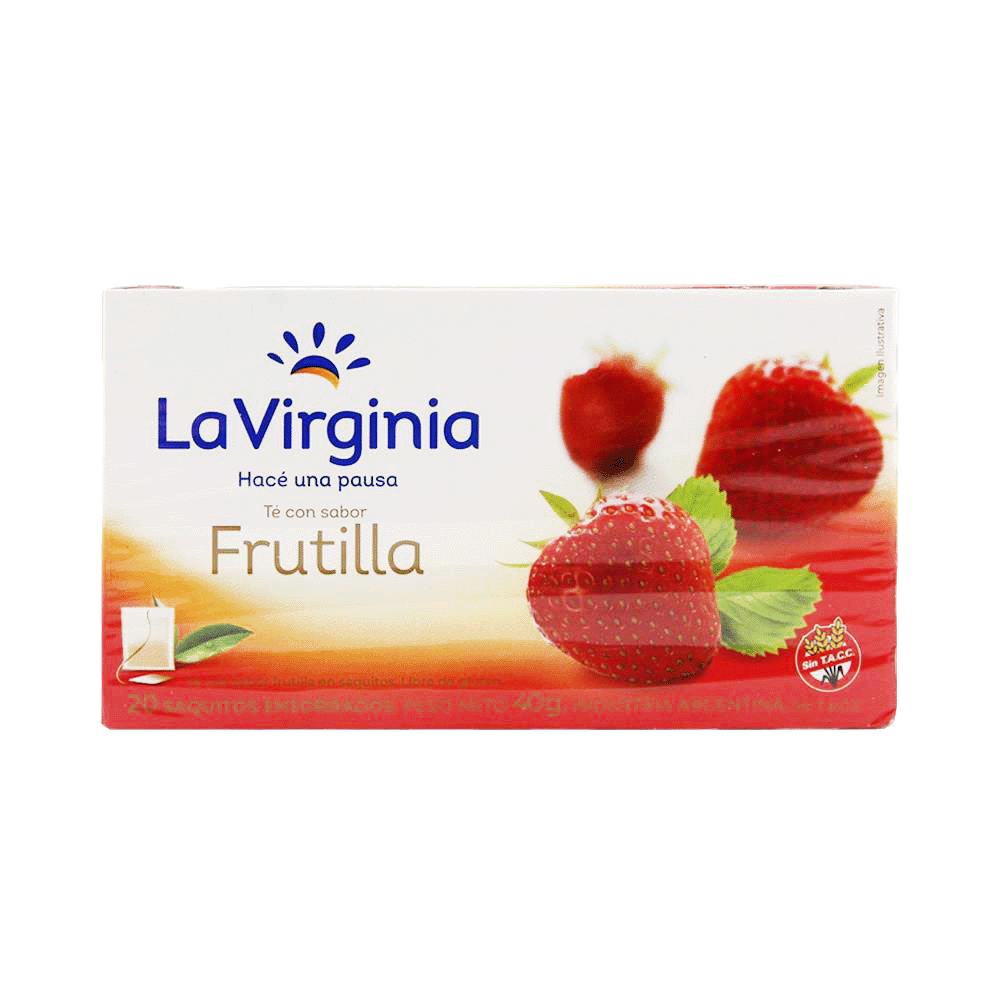 Te La Virginia Sabor Frutilla x 20 Saquitos