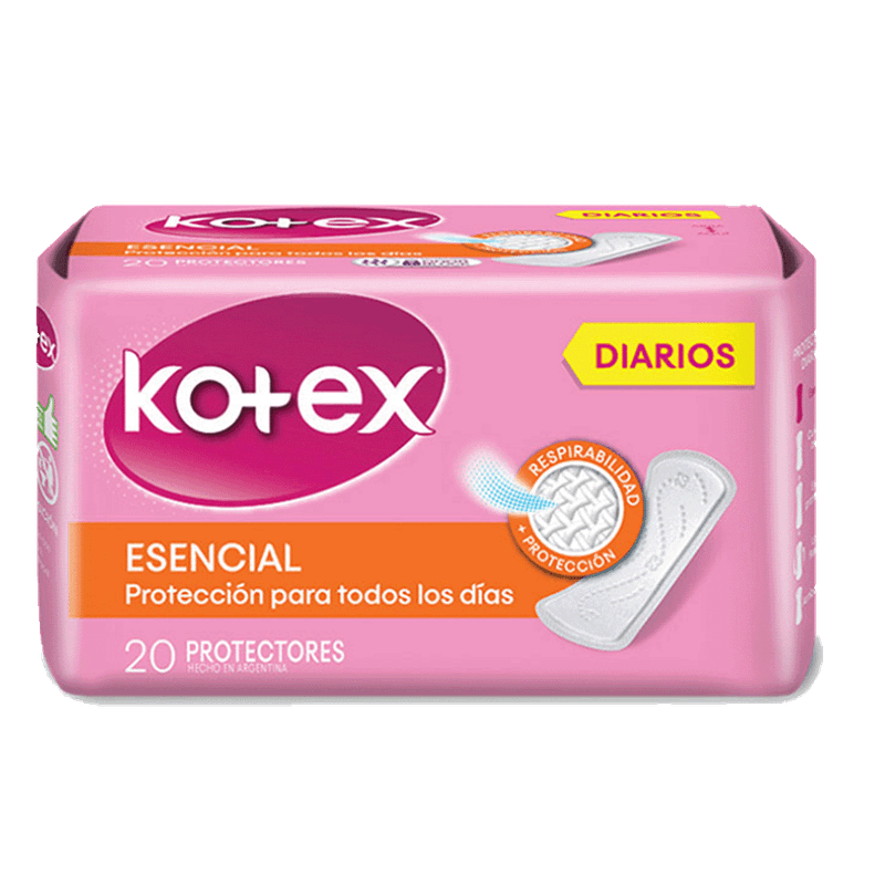 Protectores Diarios KOTEX Esencial 20u