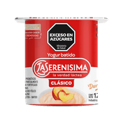 Yogur LA SERENISIMA Clasico Batido Entero Durazno 120g