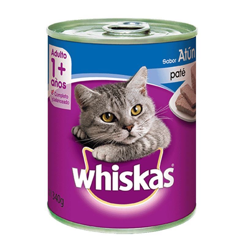 Alimento WHISKAS Adulto Atún Lata 340gr
