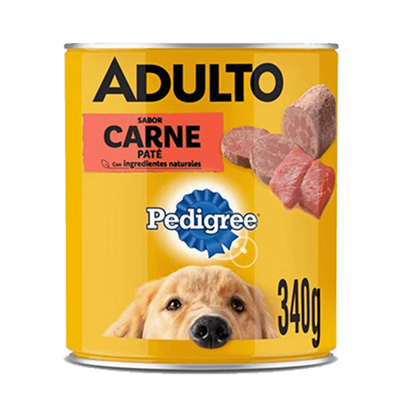 Alimento PEDIGREE Carne Adulto Lata 340gr