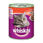 Alimento WHISKAS Adulto Carne Lata x340gr
