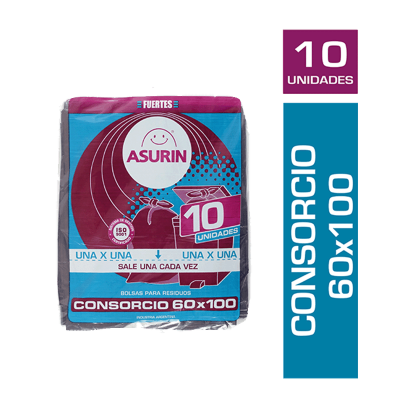 Bolsa Residuo ASURIN Consorcio Plana (60x100) 10u