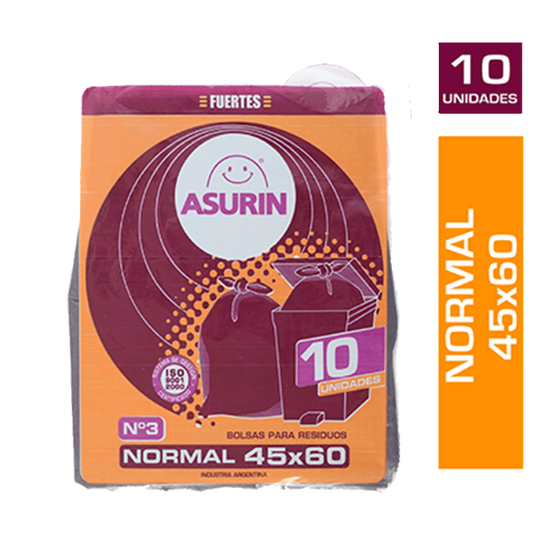Bolsa Residuos ASURIN Plana (45x60) 10u