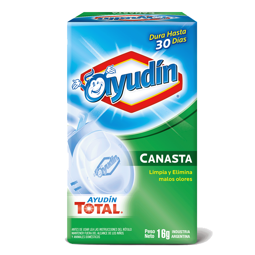 Pastilla para Inodoros Ayudin Canasta x 16 gr