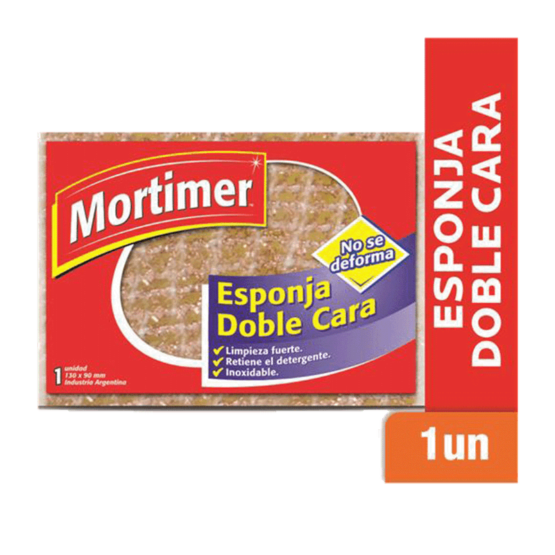 Esponja MORTIMER Doble Cara Bronce 1u