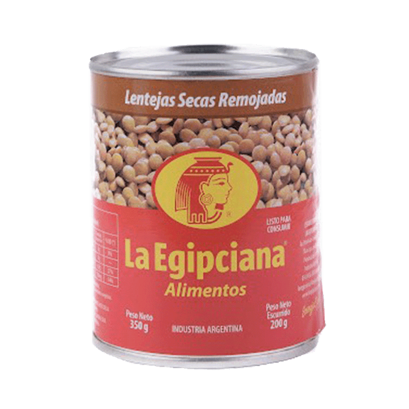 Lentejas LA EGIPCIANA Lata 350g