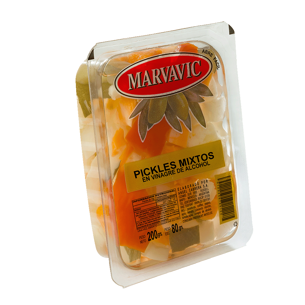 Pickles Mixtos en Vinagre Marvavic x 100 gr