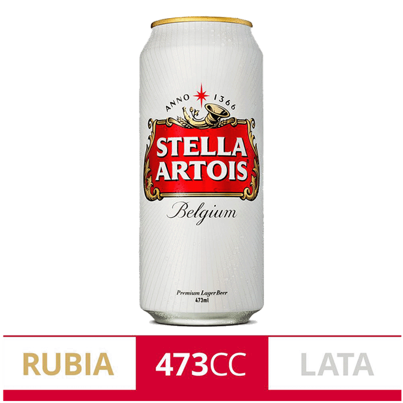 Cerveza STELLA ARTOIS Lata 473cc