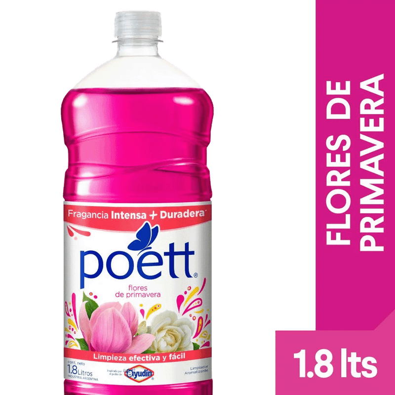 Limpiador Líquido POETT Flores De Primavera 18L