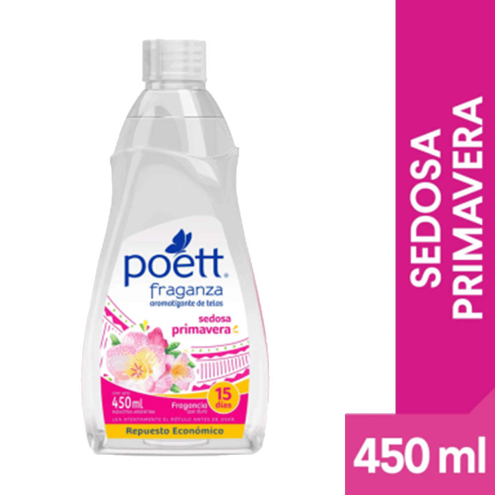Aromatizante de Telas Poett Fraganza Suavidad de Bebé Repuesto 450 ml