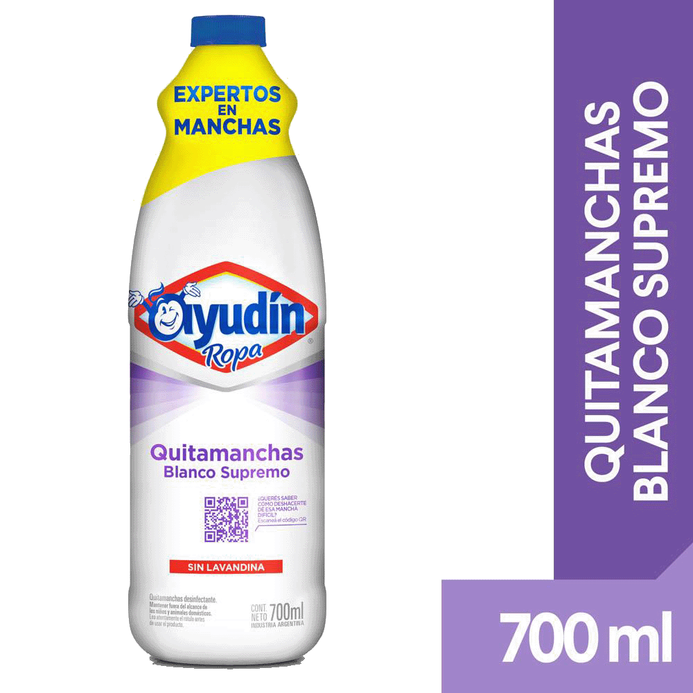 Quitamanchas Ayudin Blanco Supremo (Botella) 700 ml