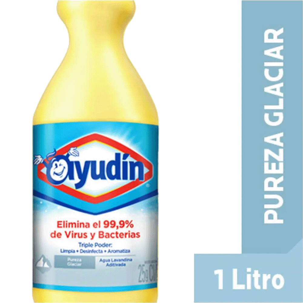 Lavandina Ayudin Triple Poder Pureza Glaciar 1 l