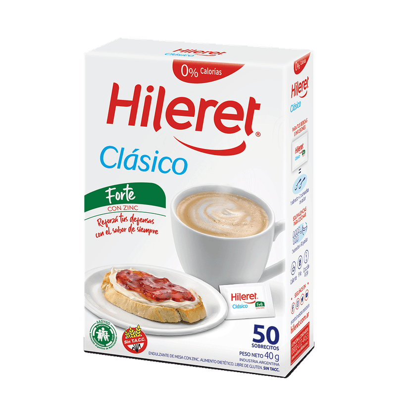 Endulzante HILERET Clásico Forte Sobres 50u