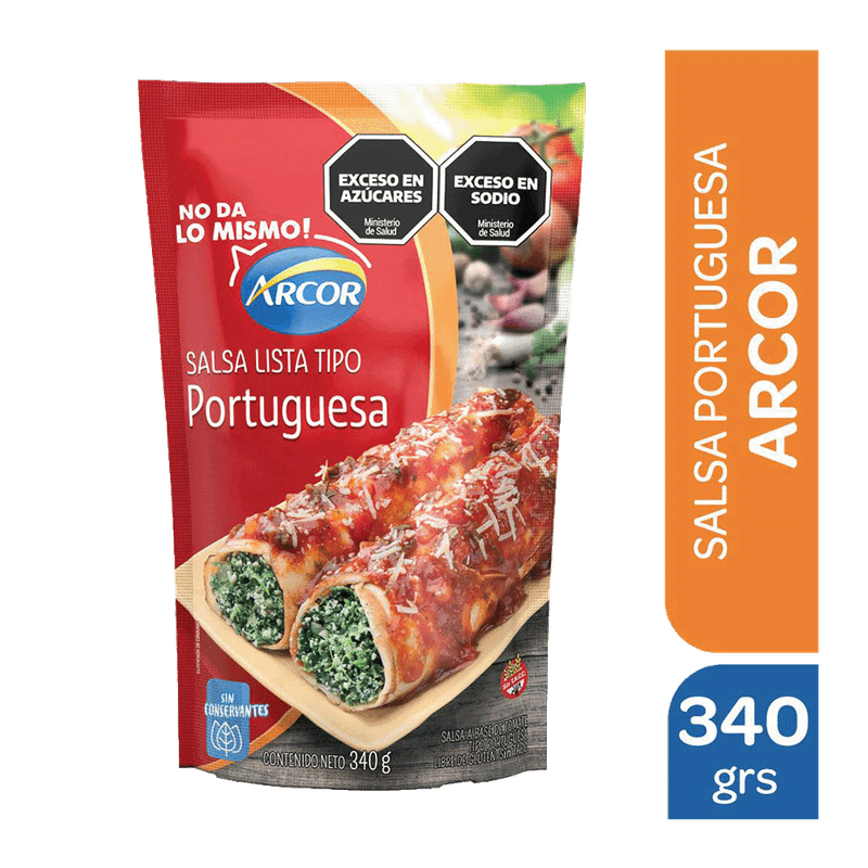 Salsa ARCOR Portuguesa Doy Pack 340g