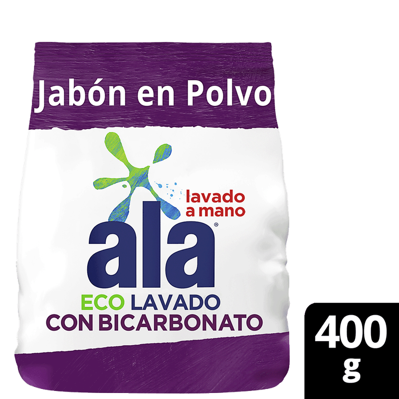 Jabón Polvo ALA Regular Con Bicarbonato 400g