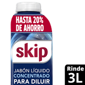 Jabón Liquido SKIP Bioenzima Para Diluir Botella 500ml