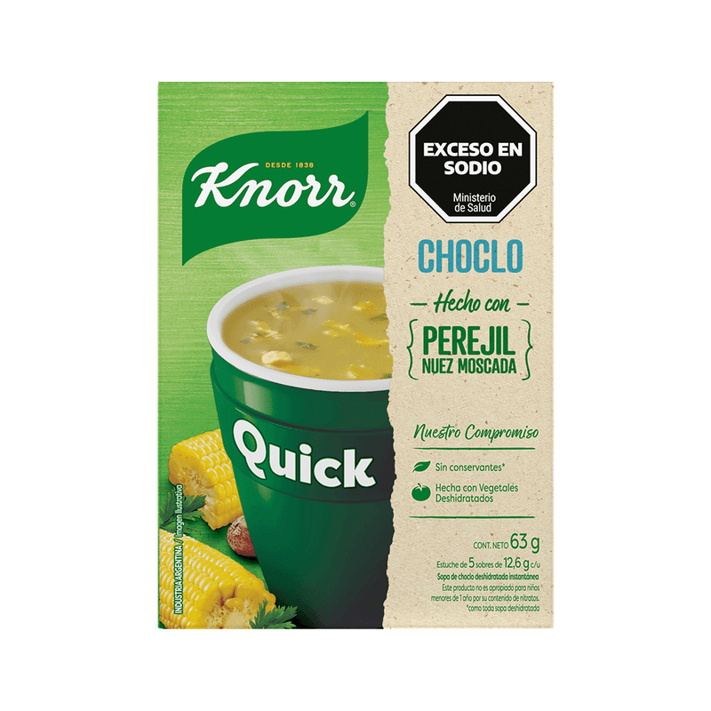 Sopa KNORR Choclo Con Perejil/Nuez Moscada 5u