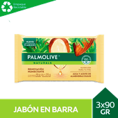 Jabón PALMOLIVE Naturals Alga y Almendras Pack3 90g