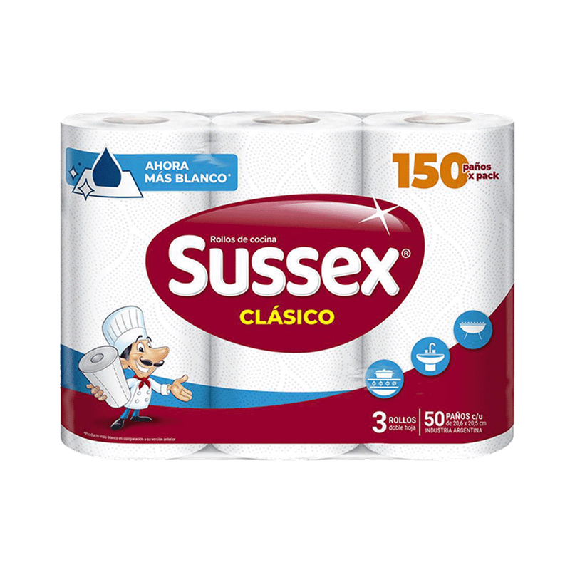 Rollo Cocina SUSSEX Clasico 50p 3u