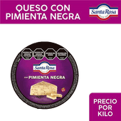 Queso SANTA ROSA Con Pimienta Negra kg