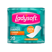 Protectores Diarios LADYSOFT Clasico Tela Suave 20u