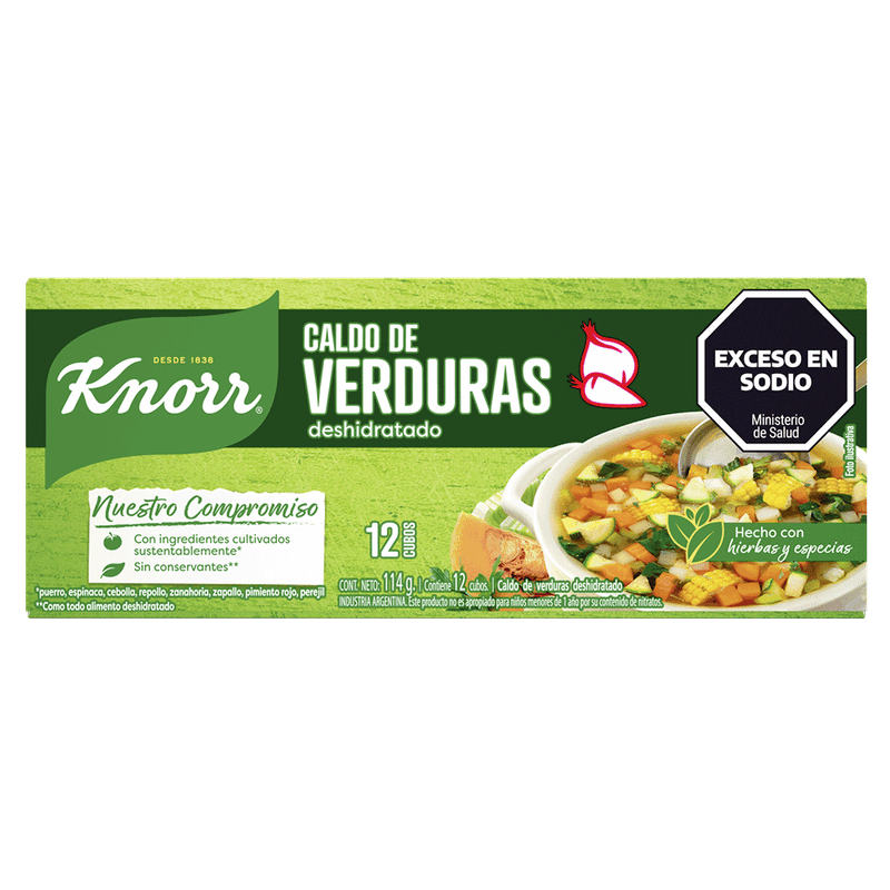 Caldo KNORR Verduras 12u