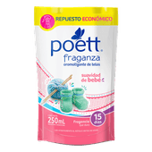 Perfume Para Ropa POETT Suavidad Bebé Doy Pack 250cc