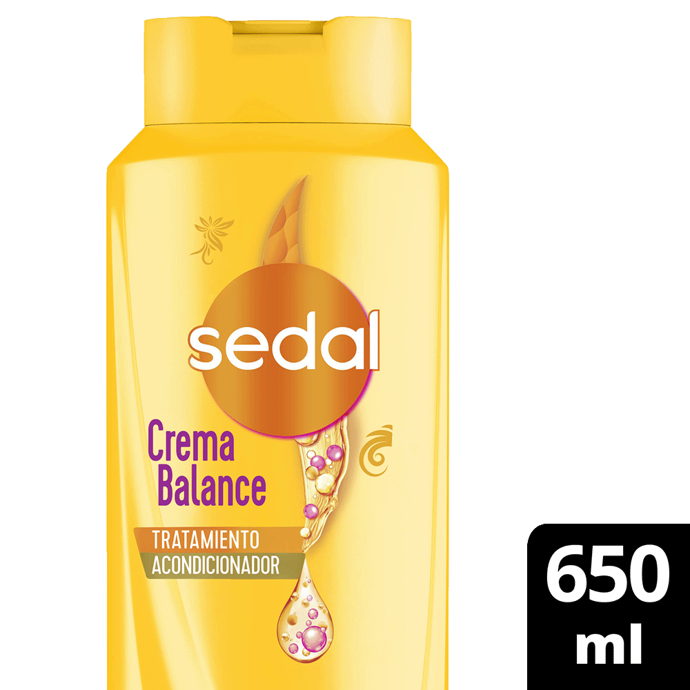 Acondicionador Sedal Crema Balance Toque de Seda 650 ml