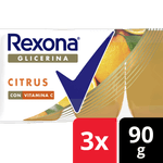 Jabon REXONA Glicerina Vita C Citrus Pack3 90g