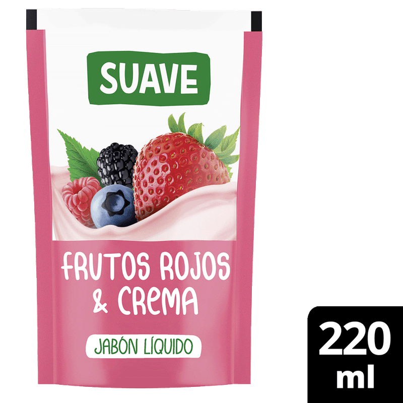 Jabon Liquido SUAVE Frutos Rojos 220ml