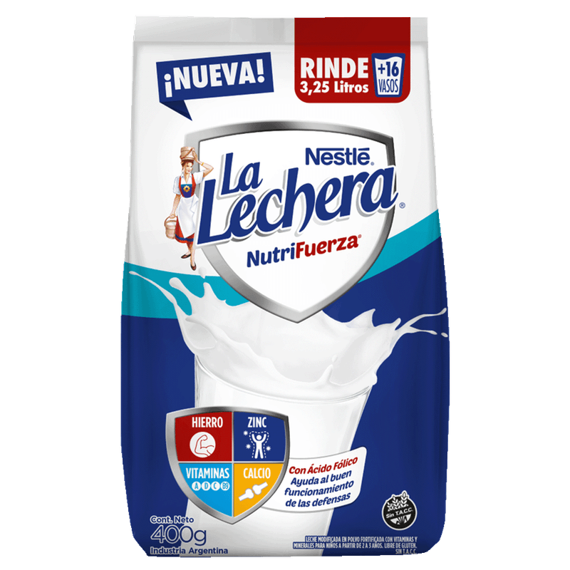 Leche Polvo LA LECHERA Nutrifuerza 400g