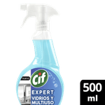 Limpiador Liquido CIF Expert Vidrios y Multsuperficie Gat 500ml
