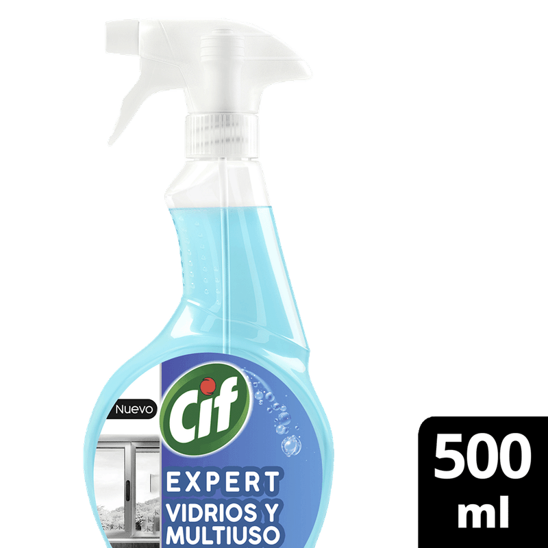 Limpiador Liquido CIF Expert Vidrios y Multsuperficie Gat 500ml