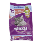 Alimento WHISKA Mix De Carnes Gatos Castrados 500g