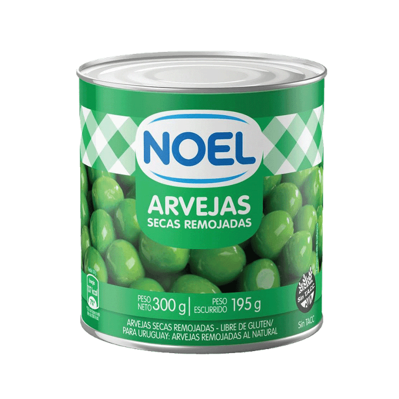 Arvejas NOEL Secas Remojadas Lata 300g