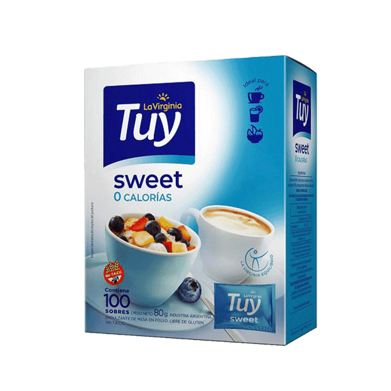Edulcorante TUY Sweet Polvo Sobre 100u