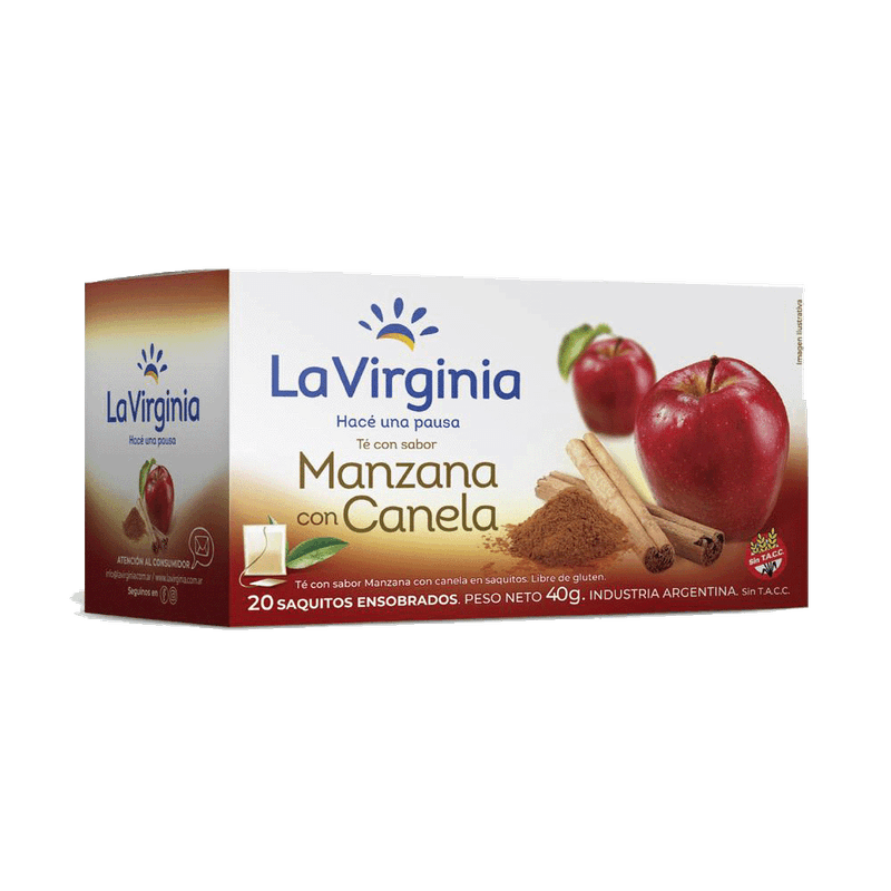 Te LA VIRGINIA Manzana Con Canela 20u