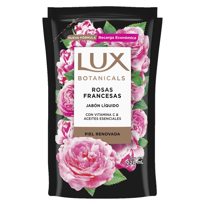 Jabon Liquido LUX Botanicals Rosas Francesas Doy Pack 220ml
