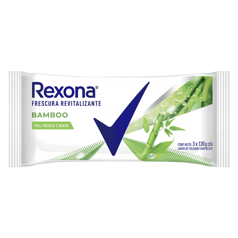Jabon De Tocador REXONA Bamboo Pack 3 120g