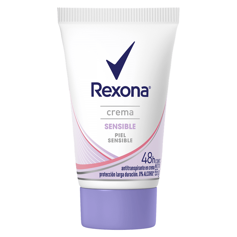 Antitranspirante REXONA Crema Piel Sensible 55g