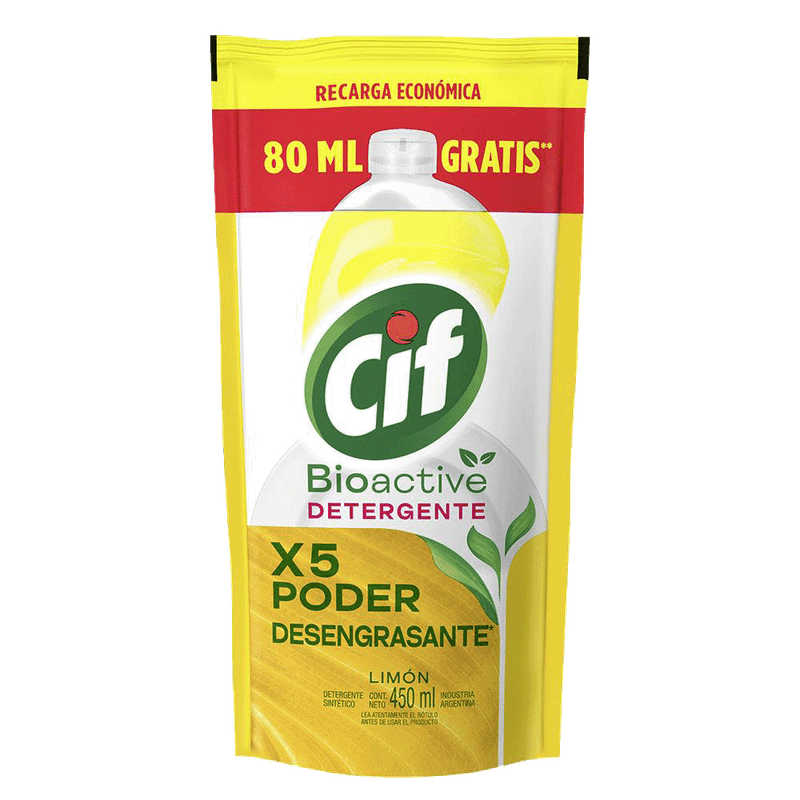 Detergente CIF Bio Limon Doy Pack 450ml