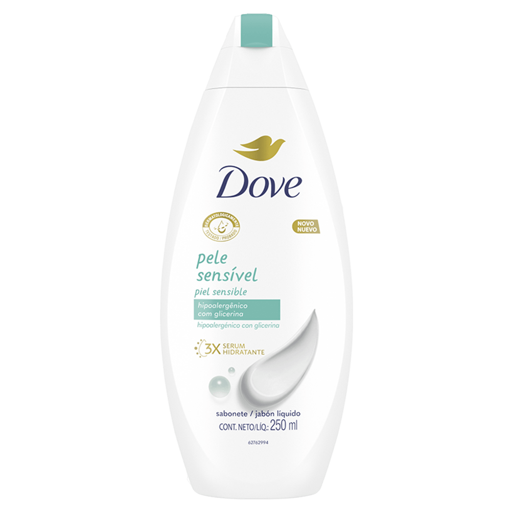 Jabon Liquido Glicerina Piel Sensible Dove 250ml