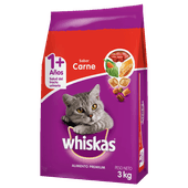 Alimento WHISKAS Adulto Carne 3K