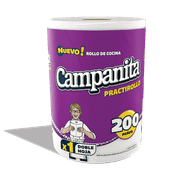 Rollo De Cocina CAMPANITA Practirollo 200 Paños 1u